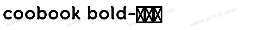 coobook bold字体转换